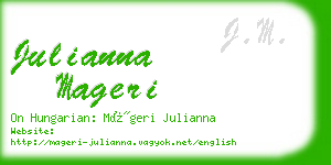 julianna mageri business card